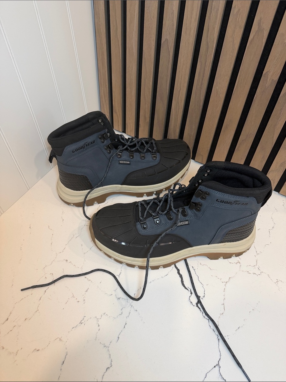 Arcadia Men's Black and Gray Waterproof Hiking Boots